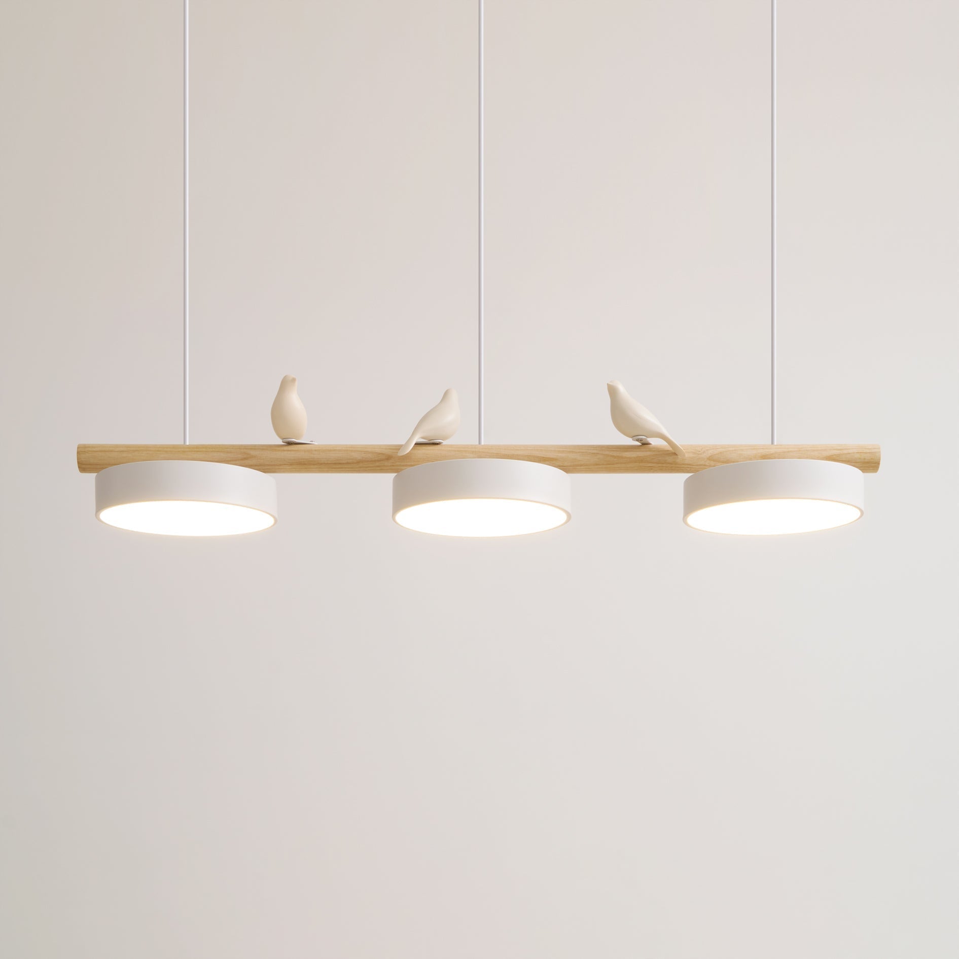 Závěsné svítidlo s motivem ptáka, přírodou inspirované LED svítidlo LyraNest