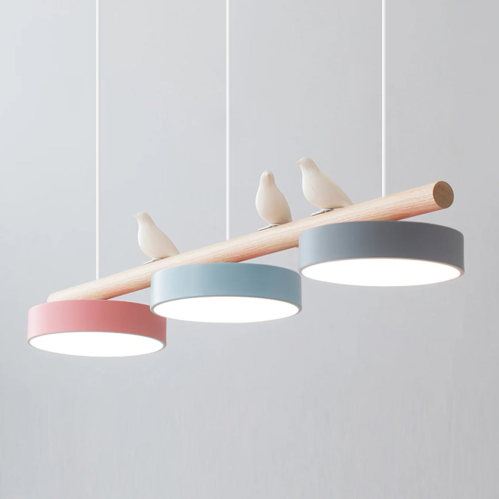 Závěsné svítidlo s motivem ptáka, přírodou inspirované LED svítidlo LyraNest