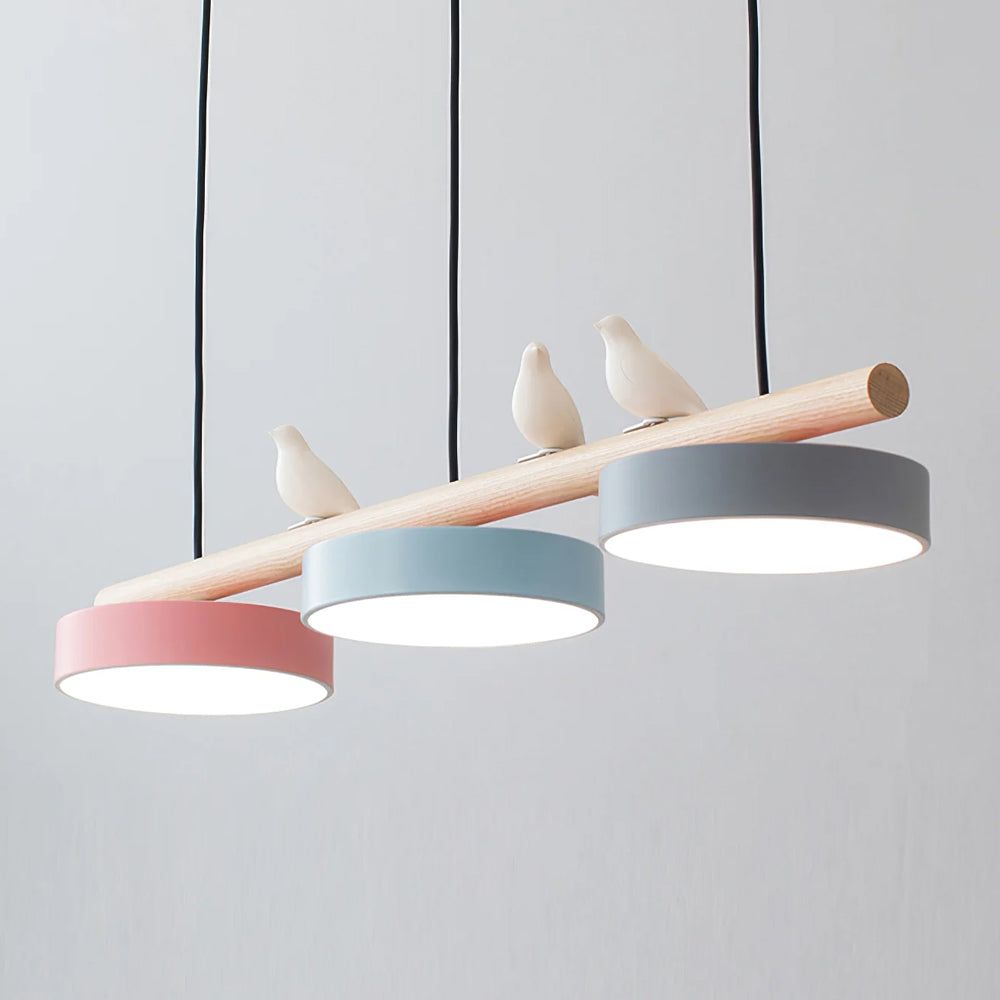 Závěsné svítidlo s motivem ptáka, přírodou inspirované LED svítidlo LyraNest