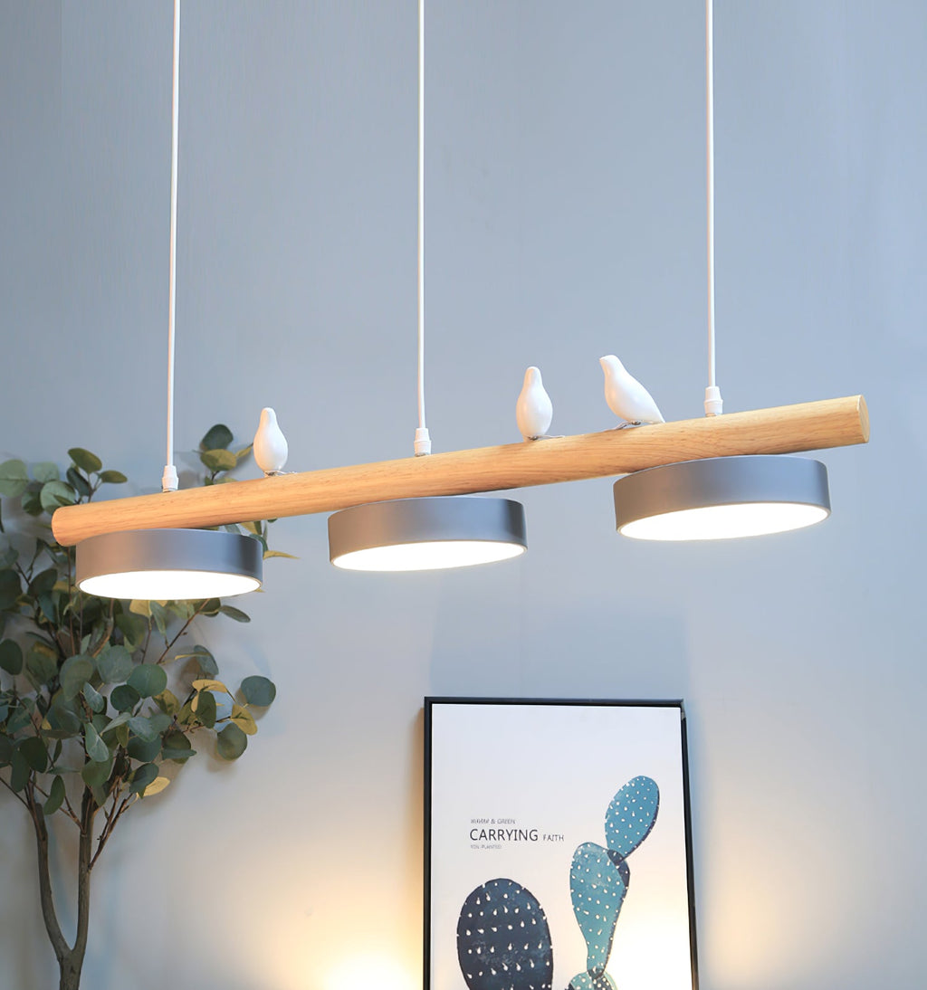 Závěsné svítidlo s motivem ptáka, přírodou inspirované LED svítidlo LyraNest