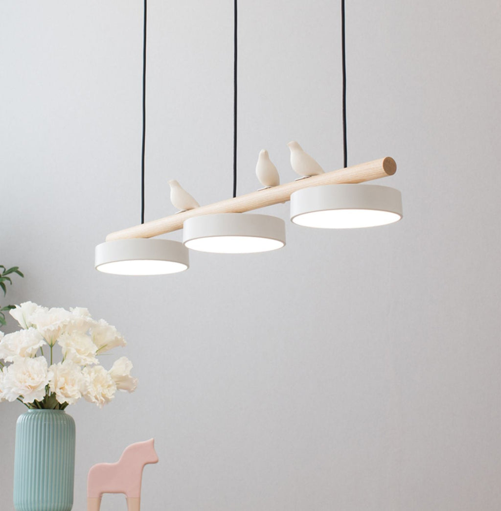 Závěsné svítidlo s motivem ptáka, přírodou inspirované LED svítidlo LyraNest