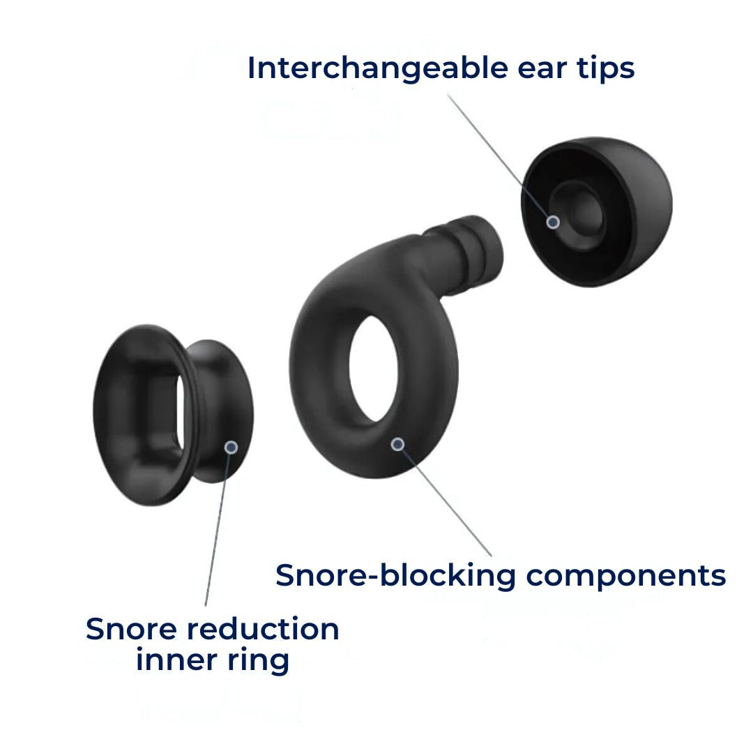 Tapones para los oídos de silicona HushWave para dormir, contra los ronquidos y para aliviar el ruido, 3 colores