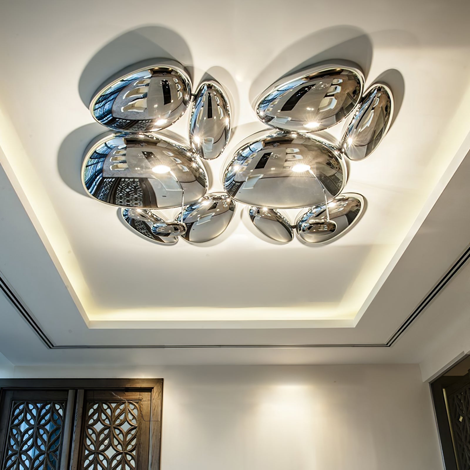 Lava Contemporary Skydro Ceiling Light Smoke Gray | Fioriscas