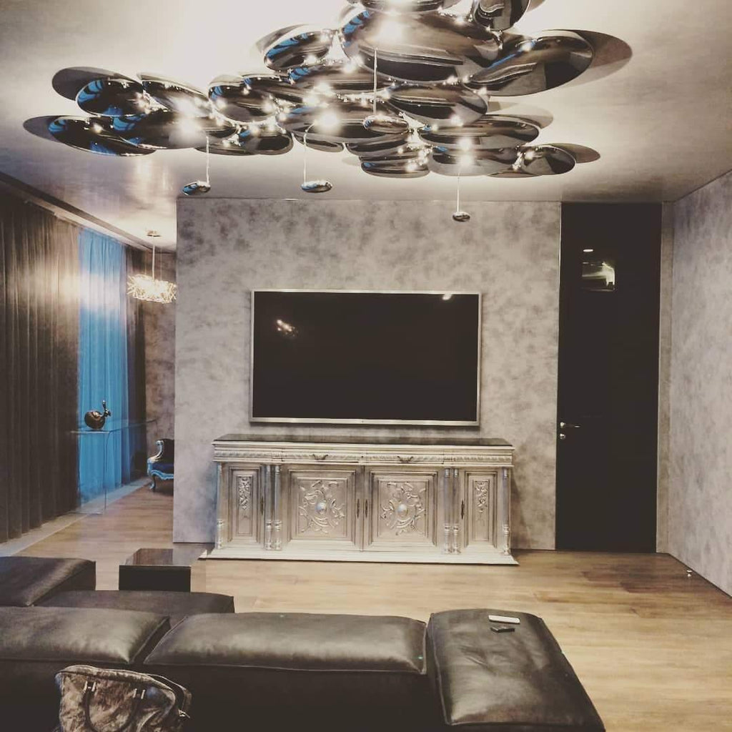 Lava Contemporary Skydro Ceiling Light Smoke Gray | Fioriscas