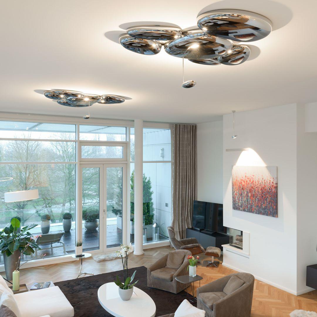 Lava Contemporary Skydro Ceiling Light Smoke Gray | Fioriscas
