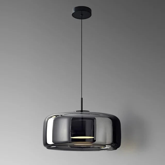 Candeeiro de Teto Dome SleekChic, Vidro Fosco, Regulável