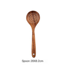 Ensemble d’ustensiles de cuisine en bois naturel ForestCraft pour cuisiniers amateurs