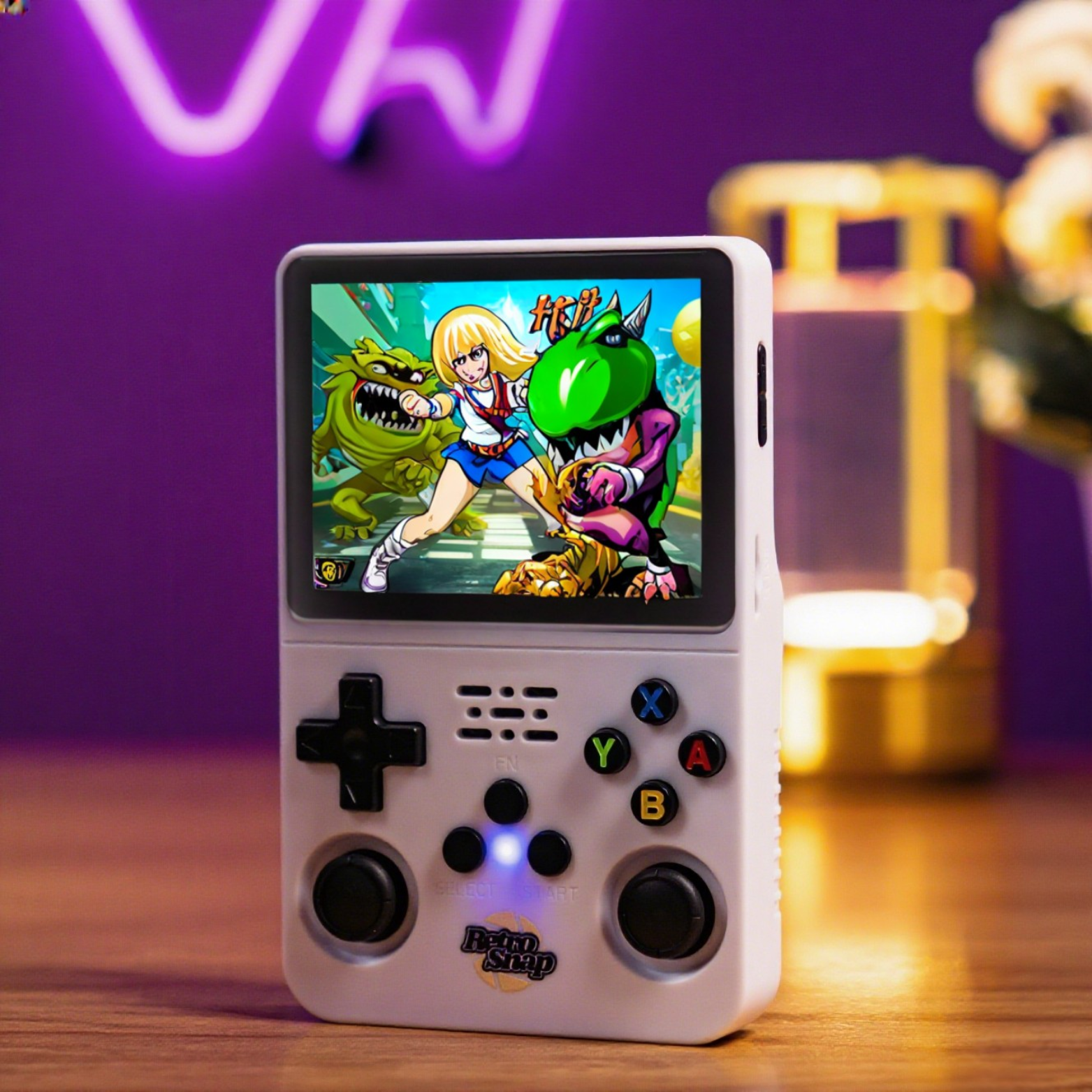 KairoPlay håndholdt lommekonsol i retrostil, indbygget spilbibliotek, HDMI