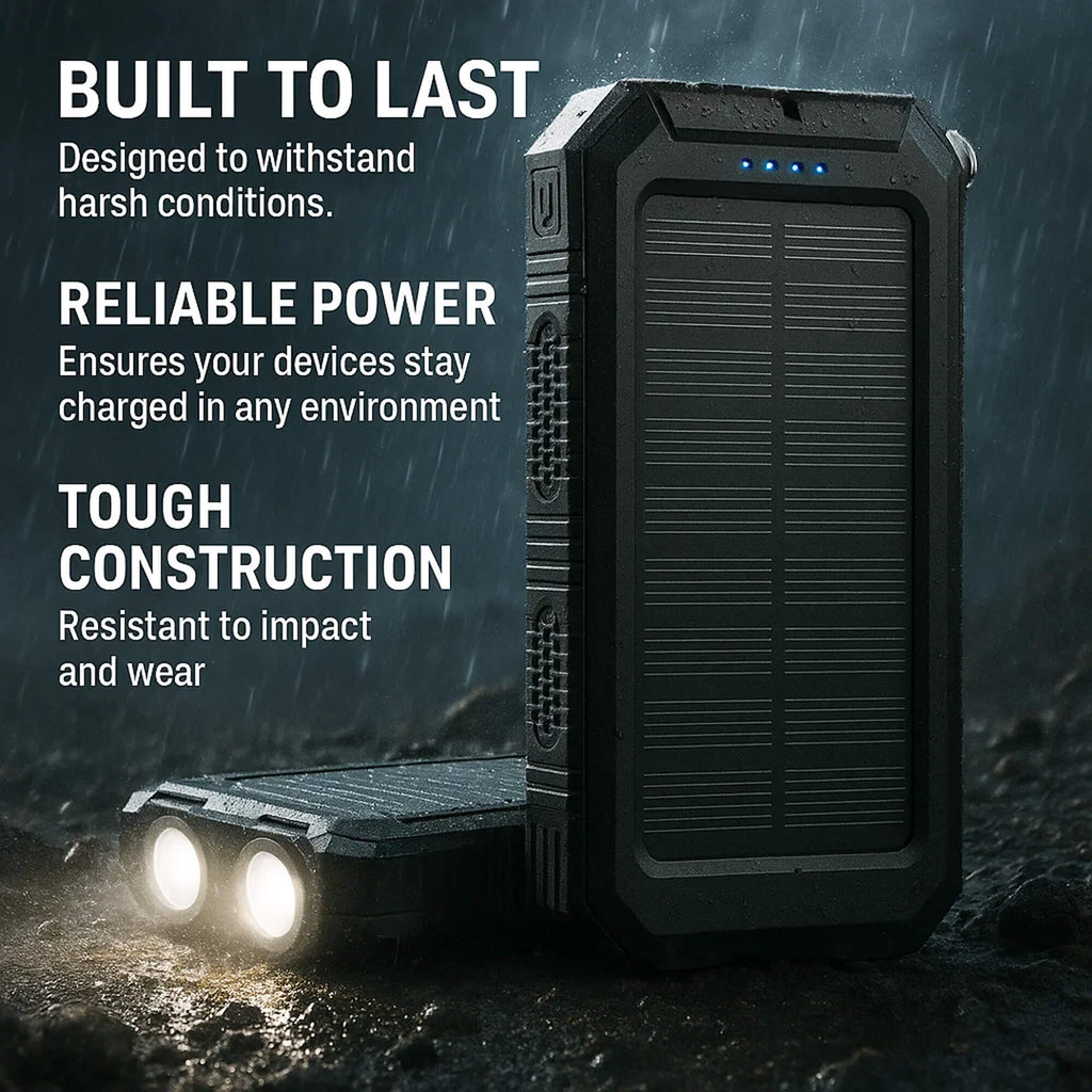 TerraNova TrailCharge 20000 mAh wasserdichte Solar-Powerbank