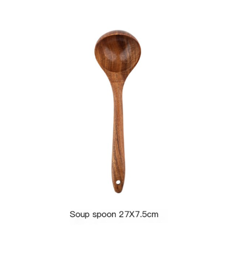Ensemble d’ustensiles de cuisine en bois naturel ForestCraft pour cuisiniers amateurs
