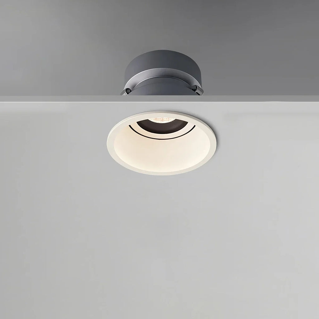 LuminaNest infälld LED takspotlight med aluminiumkant