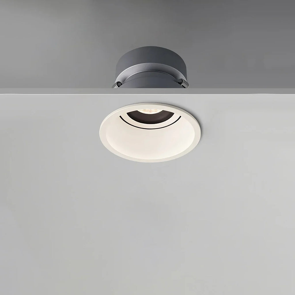 LuminaNest infälld LED takspotlight med aluminiumkant