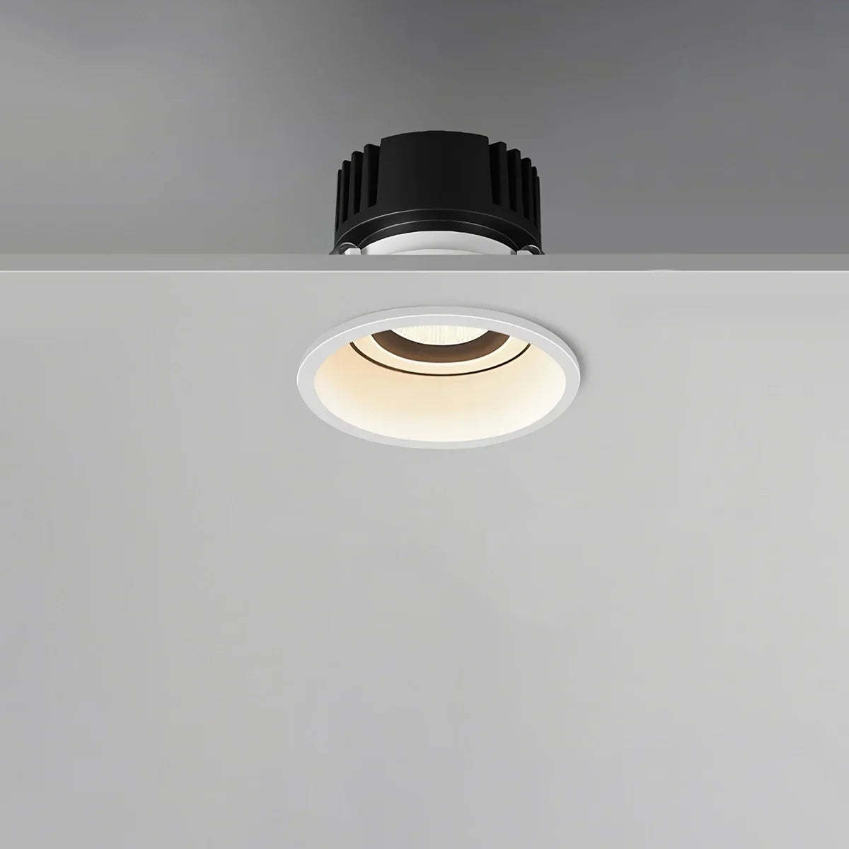 LuminaNest infälld LED takspotlight med aluminiumkant