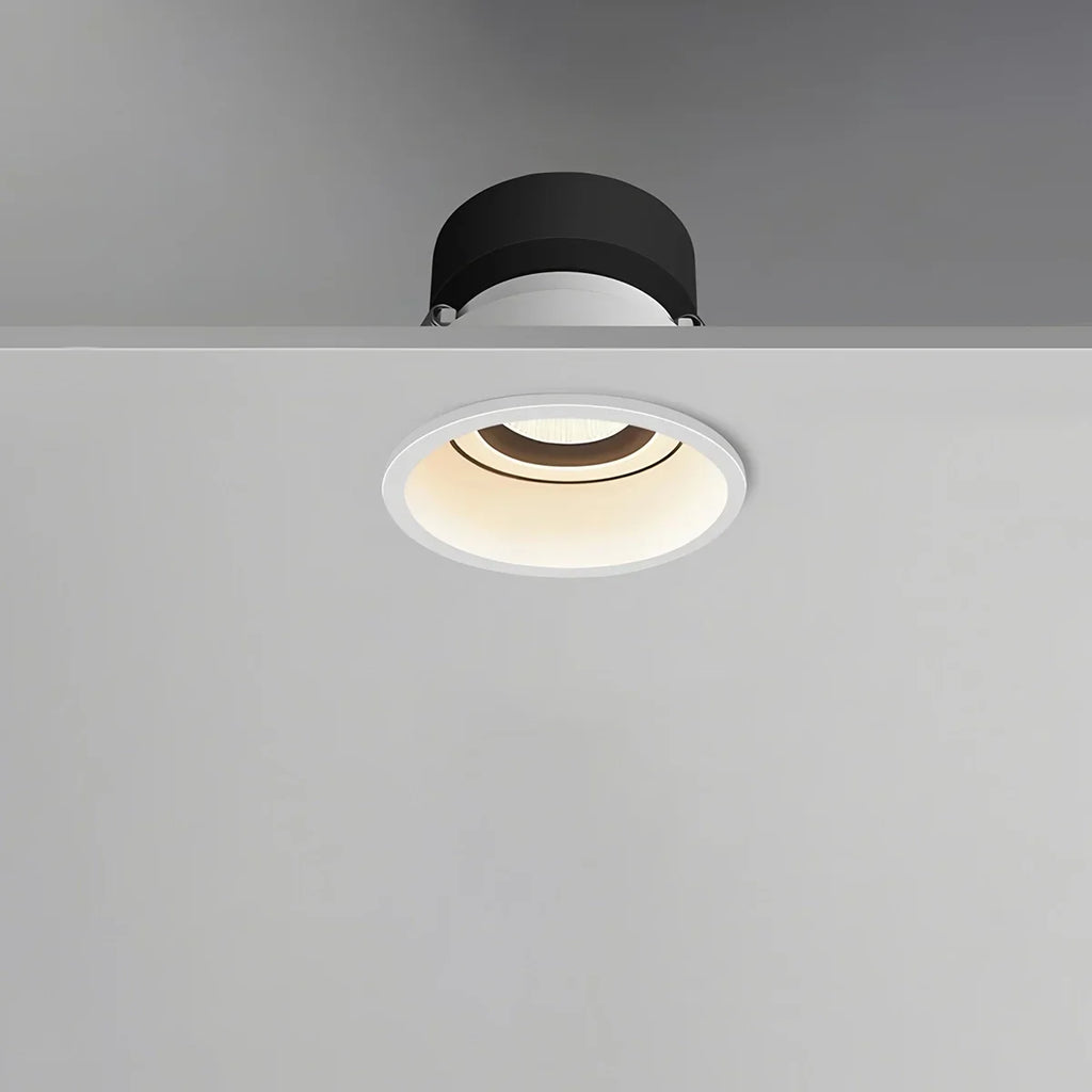 LuminaNest infälld LED takspotlight med aluminiumkant