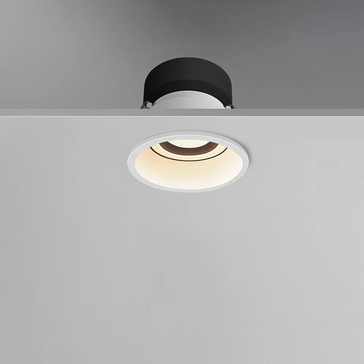 LuminaNest infälld LED takspotlight med aluminiumkant