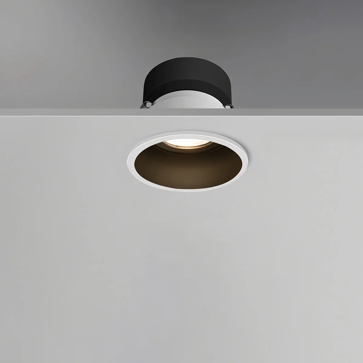 LuminaNest infälld LED takspotlight med aluminiumkant