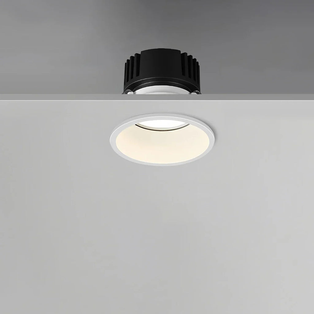 LuminaNest infälld LED takspotlight med aluminiumkant