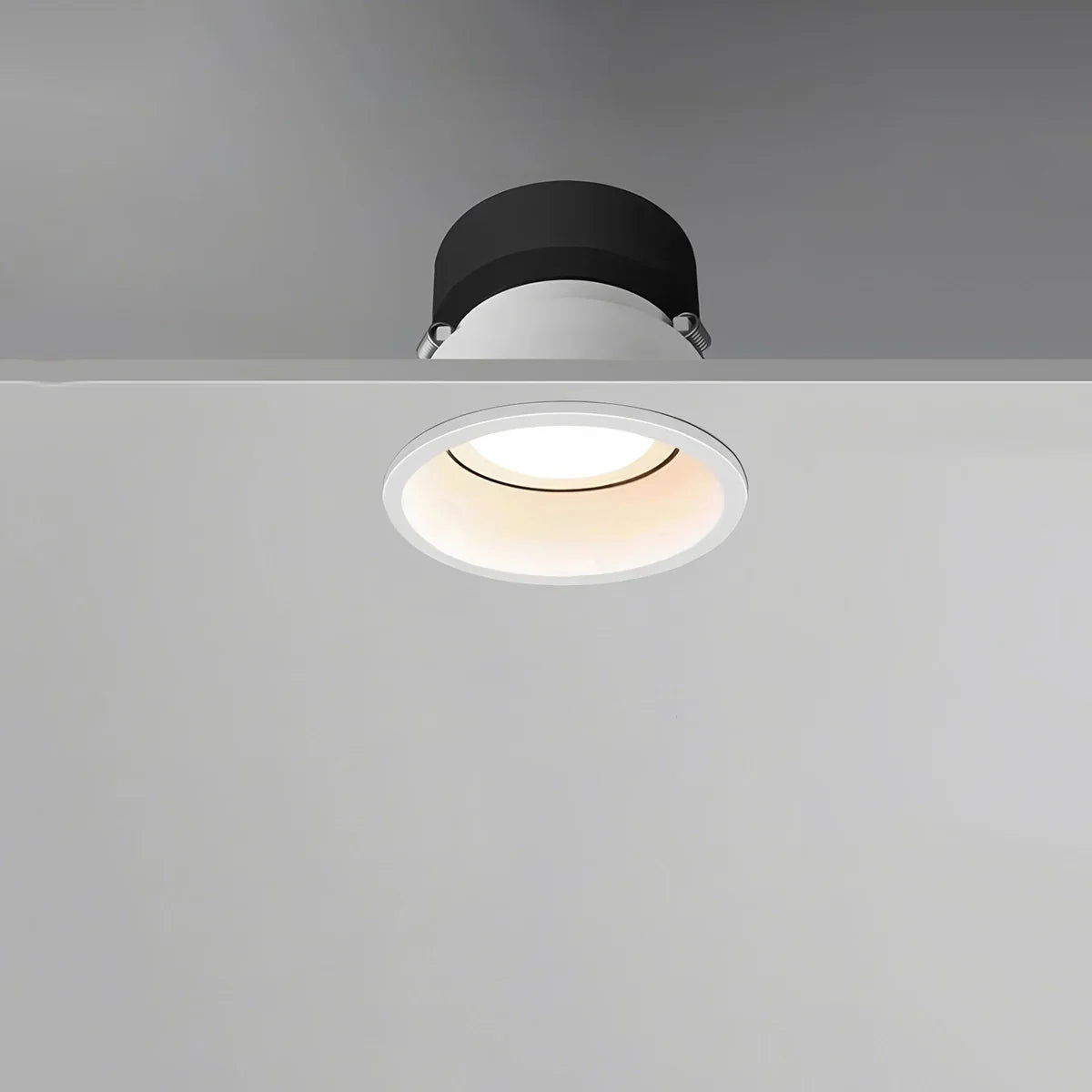 LuminaNest infälld LED takspotlight med aluminiumkant