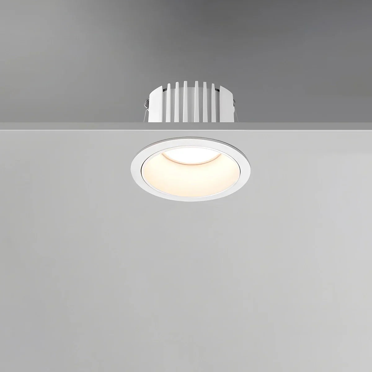LuminaNest infälld LED takspotlight med aluminiumkant