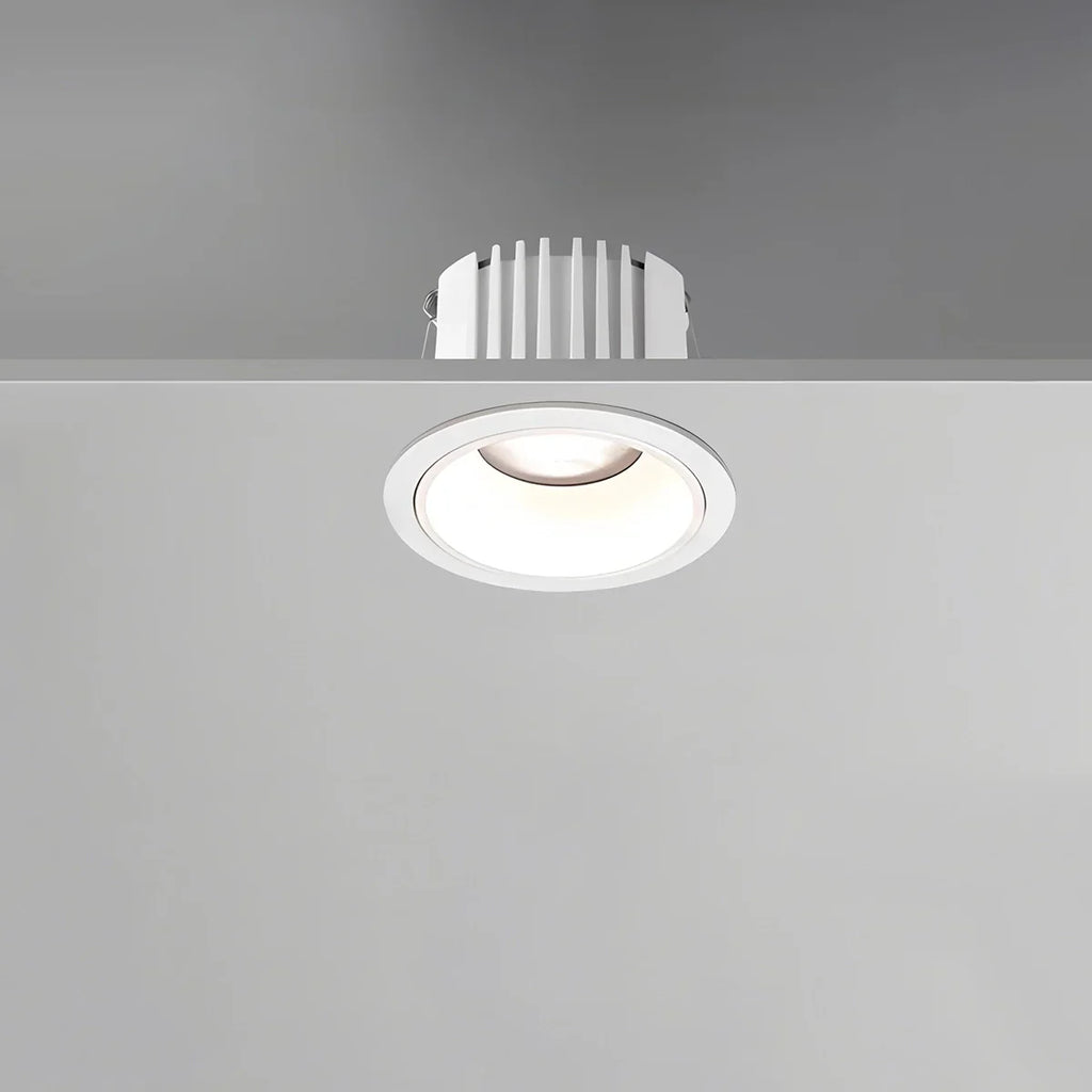 LuminaNest infälld LED takspotlight med aluminiumkant