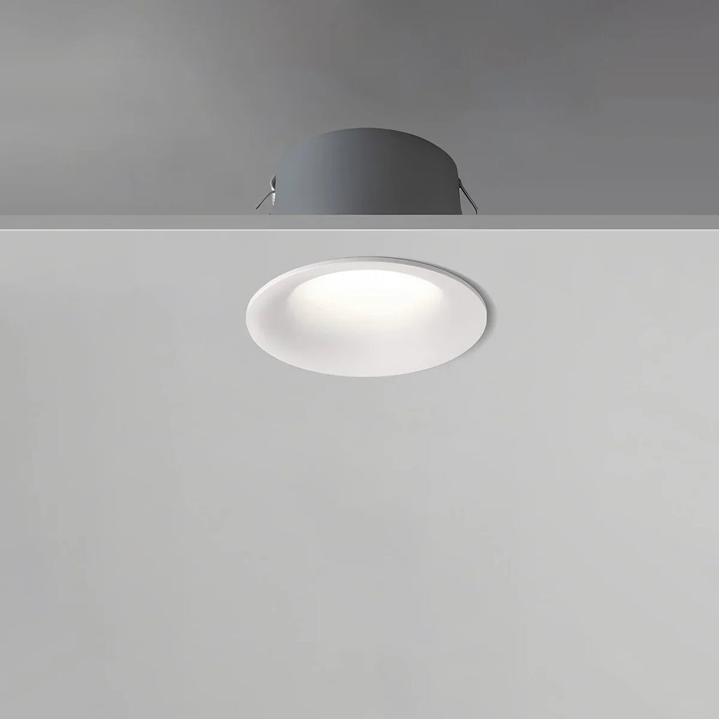 LuminaNest infälld LED takspotlight med aluminiumkant