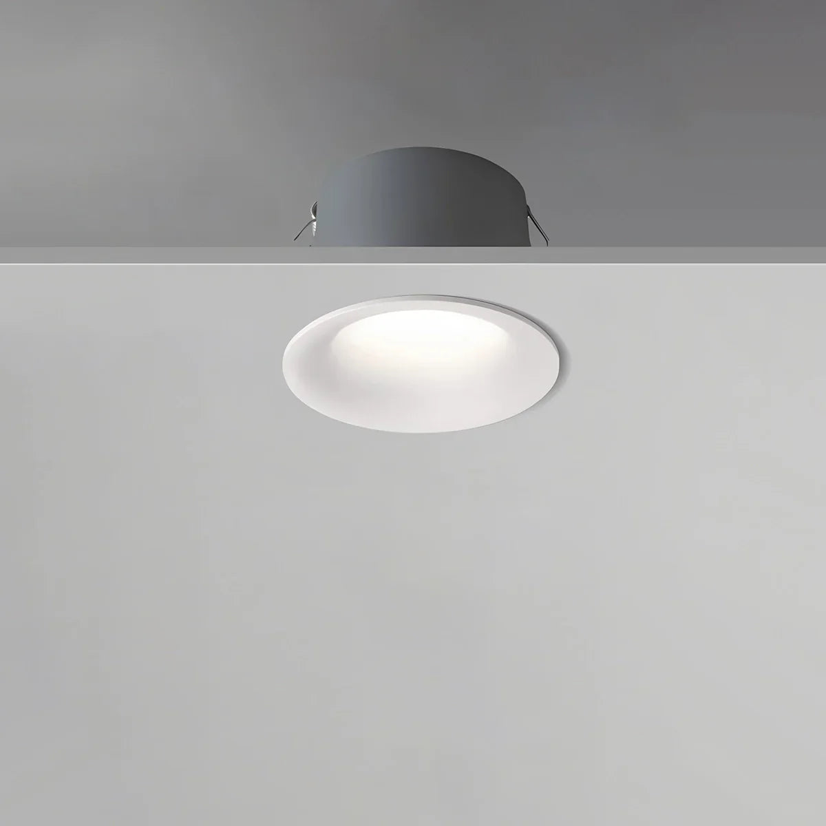 LuminaNest infälld LED takspotlight med aluminiumkant