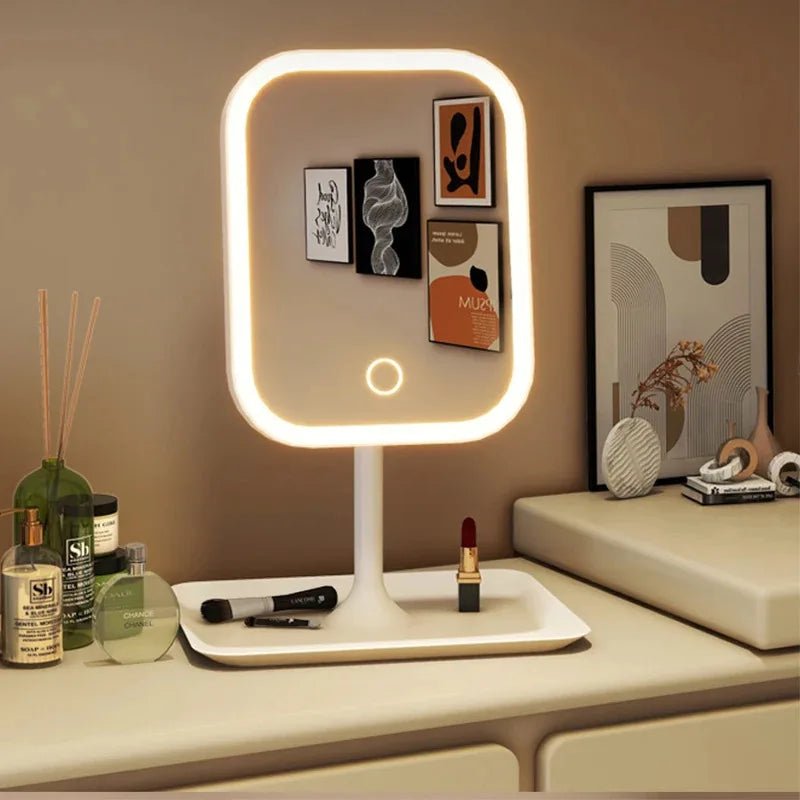 LED Cosmetic Mirror with Touch Control & 3 Light Modes - Fioriscas