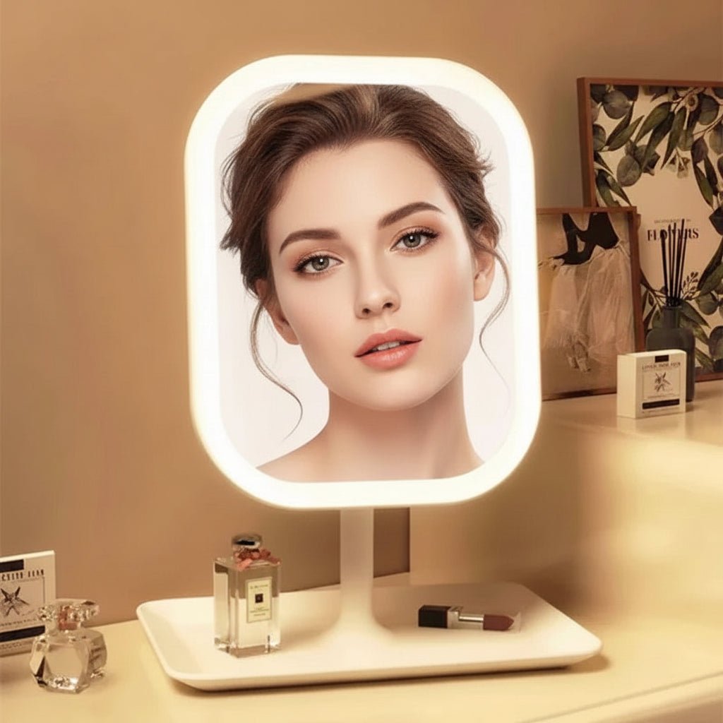 LED Cosmetic Mirror with Touch Control & 3 Light Modes - Fioriscas