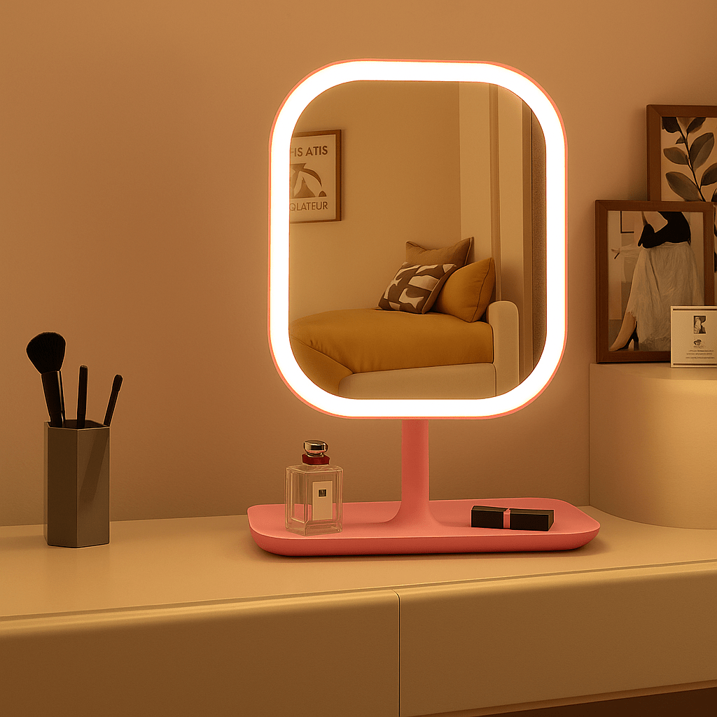 LED Cosmetic Mirror with Touch Control & 3 Light Modes - Fioriscas
