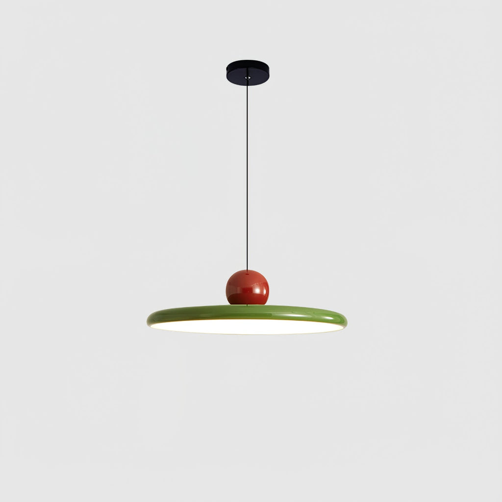 CrimsonLoom rød pendellampe i metal, justerbar ledning, 3 størrelser