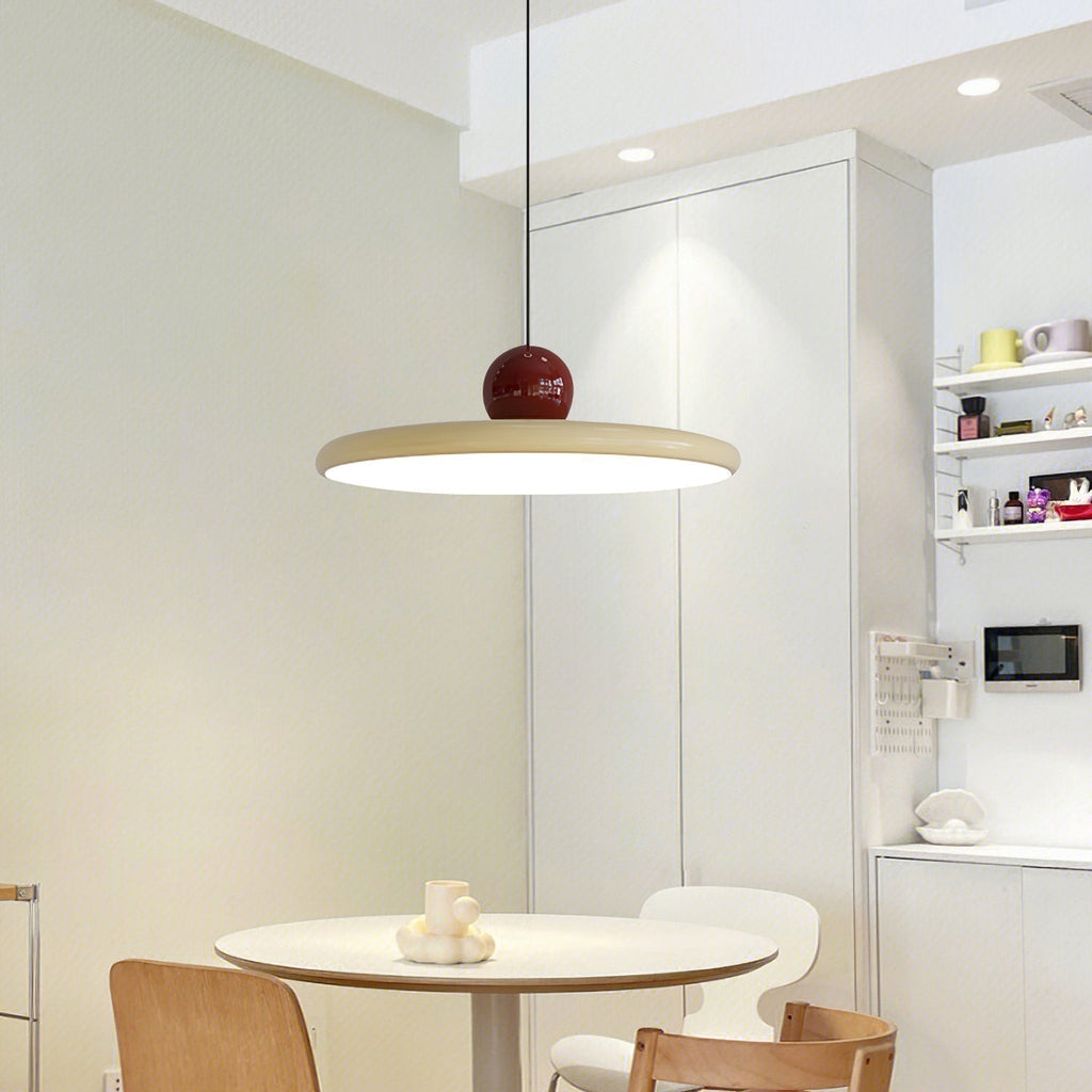 CrimsonLoom rød pendellampe i metal, justerbar ledning, 3 størrelser