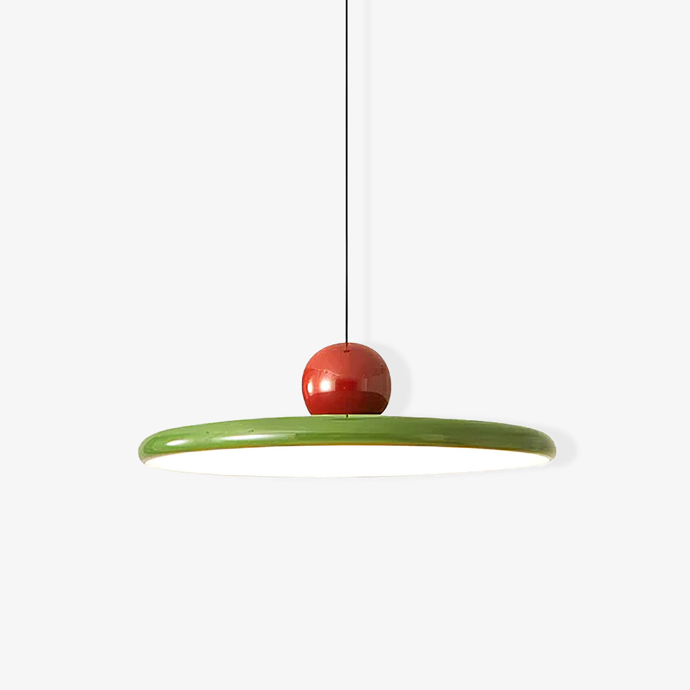CrimsonLoom rød pendellampe i metal, justerbar ledning, 3 størrelser