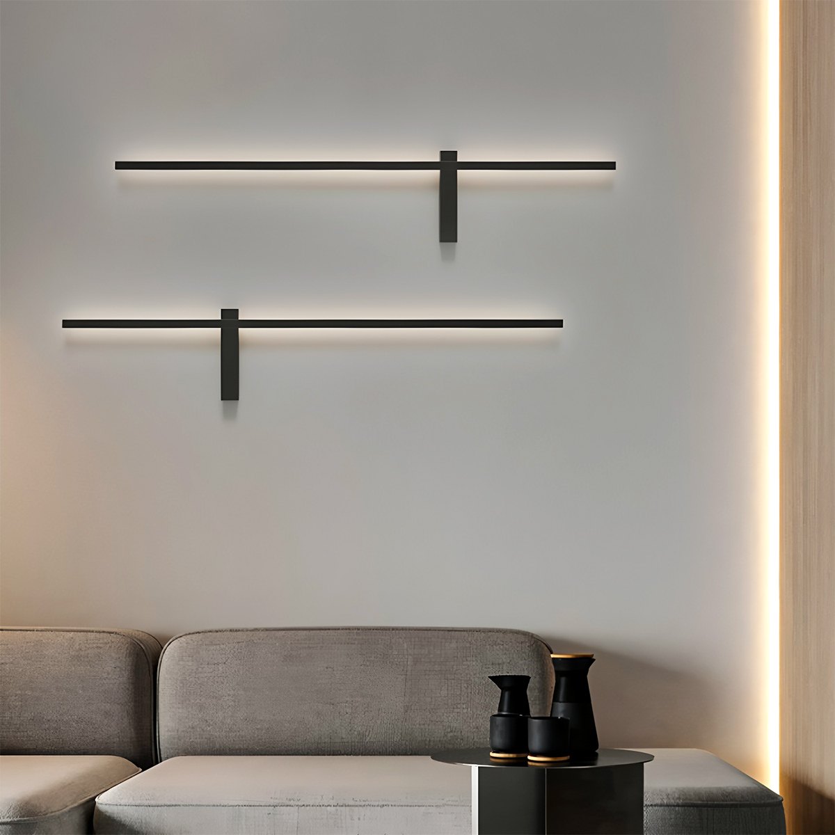 Lampă de perete LumiNest cu lumină ambientală și design minimalist modern