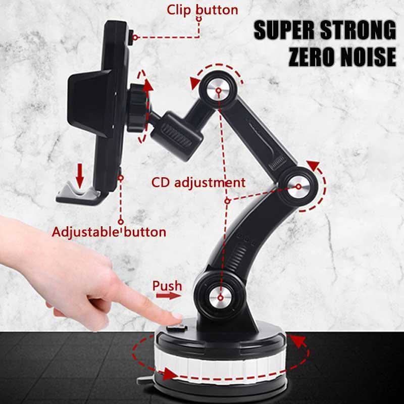 Soporte para móvil con ventosa fuerte y rotación de 360° - Fioriscas