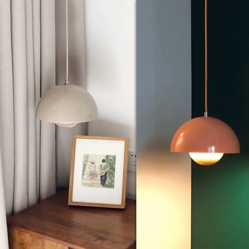 LyraLine Stone & Glass Pendant Light, Multicolor Body, E27 Fitting