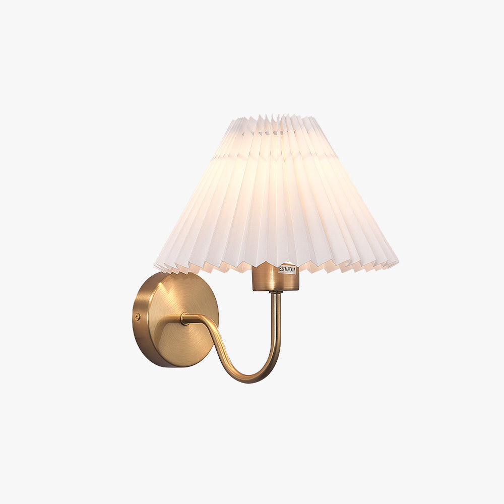 Tiffany Nordic Vintage Indoor Wall Lamp Brass/Black Metal Bedroom - Neutralighting