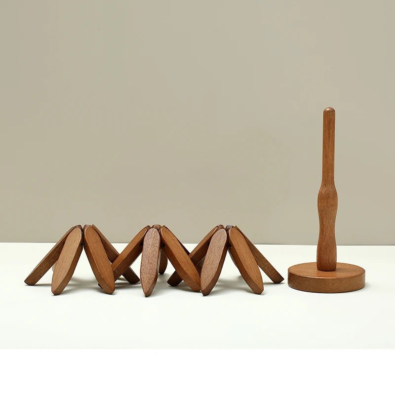 4-piece coaster & pot holder set with bamboo tree design - Fioriscas