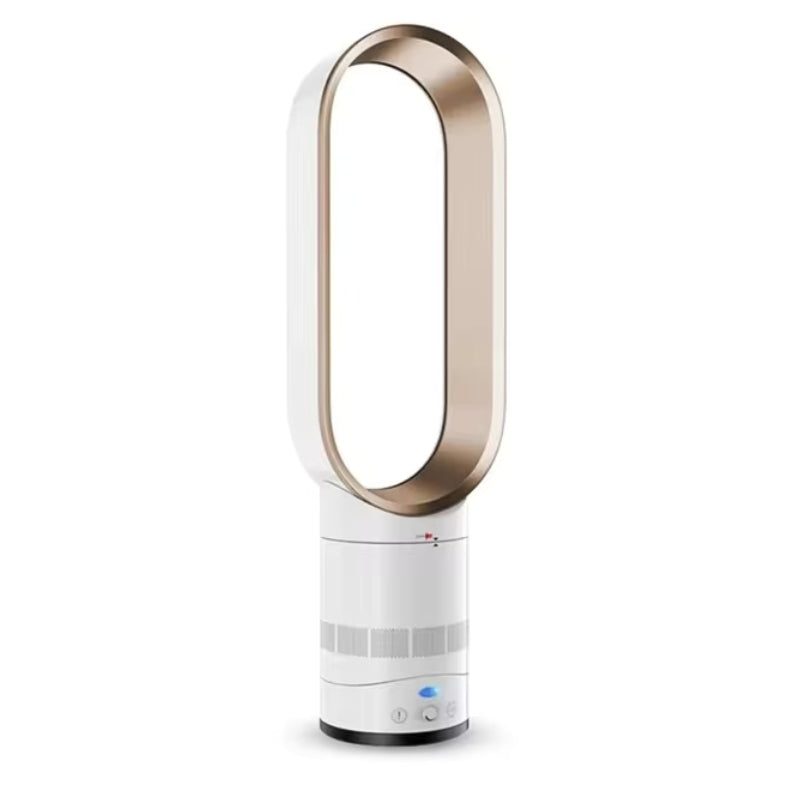 AeroLuxe-Turmventilator, 2-in-1 ohne Rotorblätter, Heizen und Kühlen, Silber oder Gold