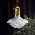 Orvel Clear Ribbed Glass Pendant Light | Fioriscas