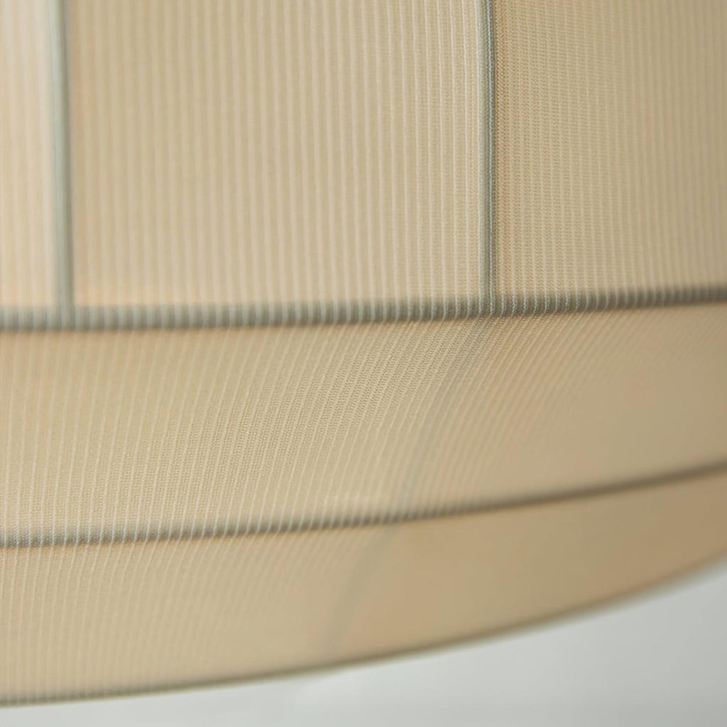 Pendant Lamp Silk Shade White Fabric Vertical Lines Soft Modern Minimalist | Fioriscas