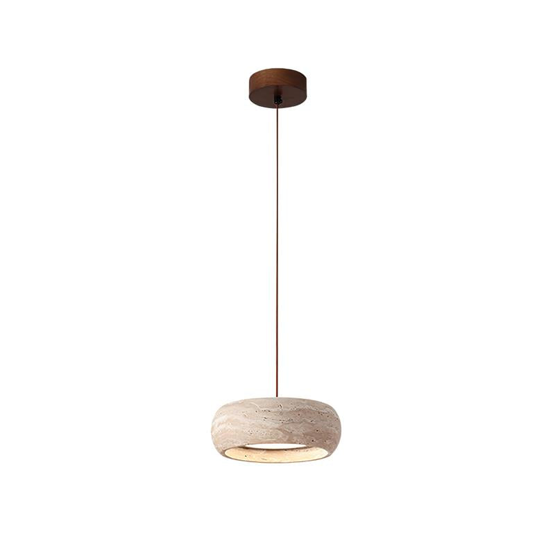 Ritta Donut-Shaped Pendant Lights Travertine | Fioriscas