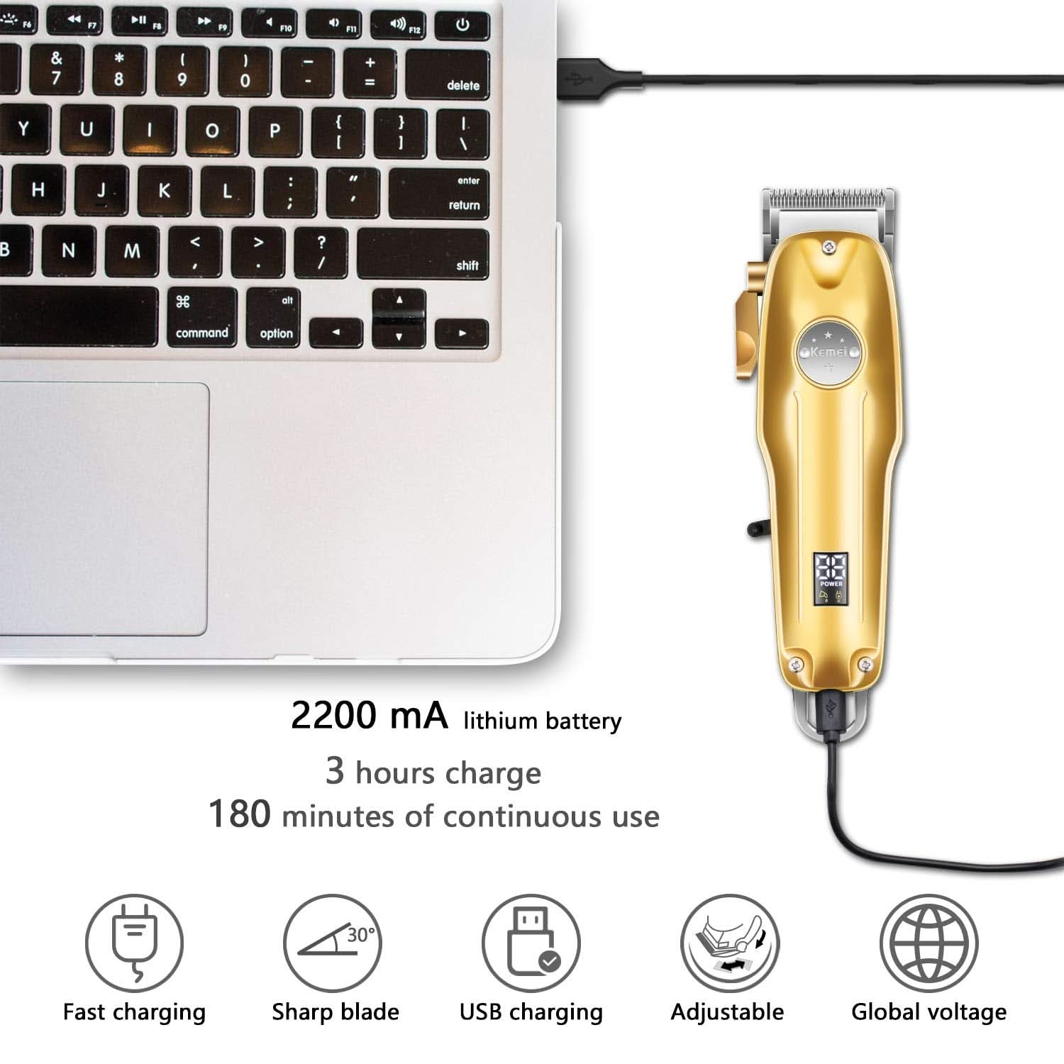 3-in-1 Hair Trimmer & Shaver for Professional Precision - Fioriscas