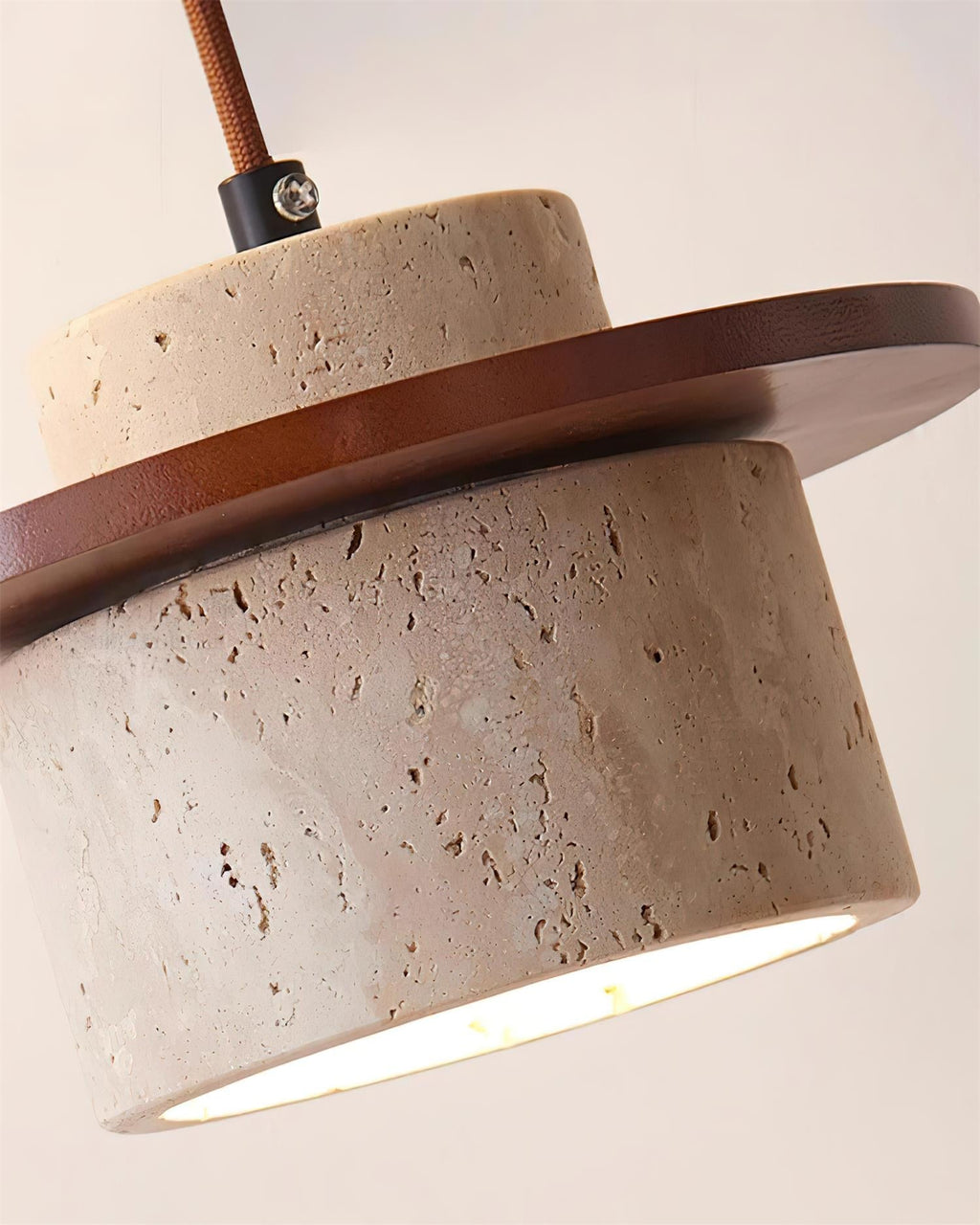 Lunara Multi-Light Pendant  Lamp Set Travertine | Fioriscas