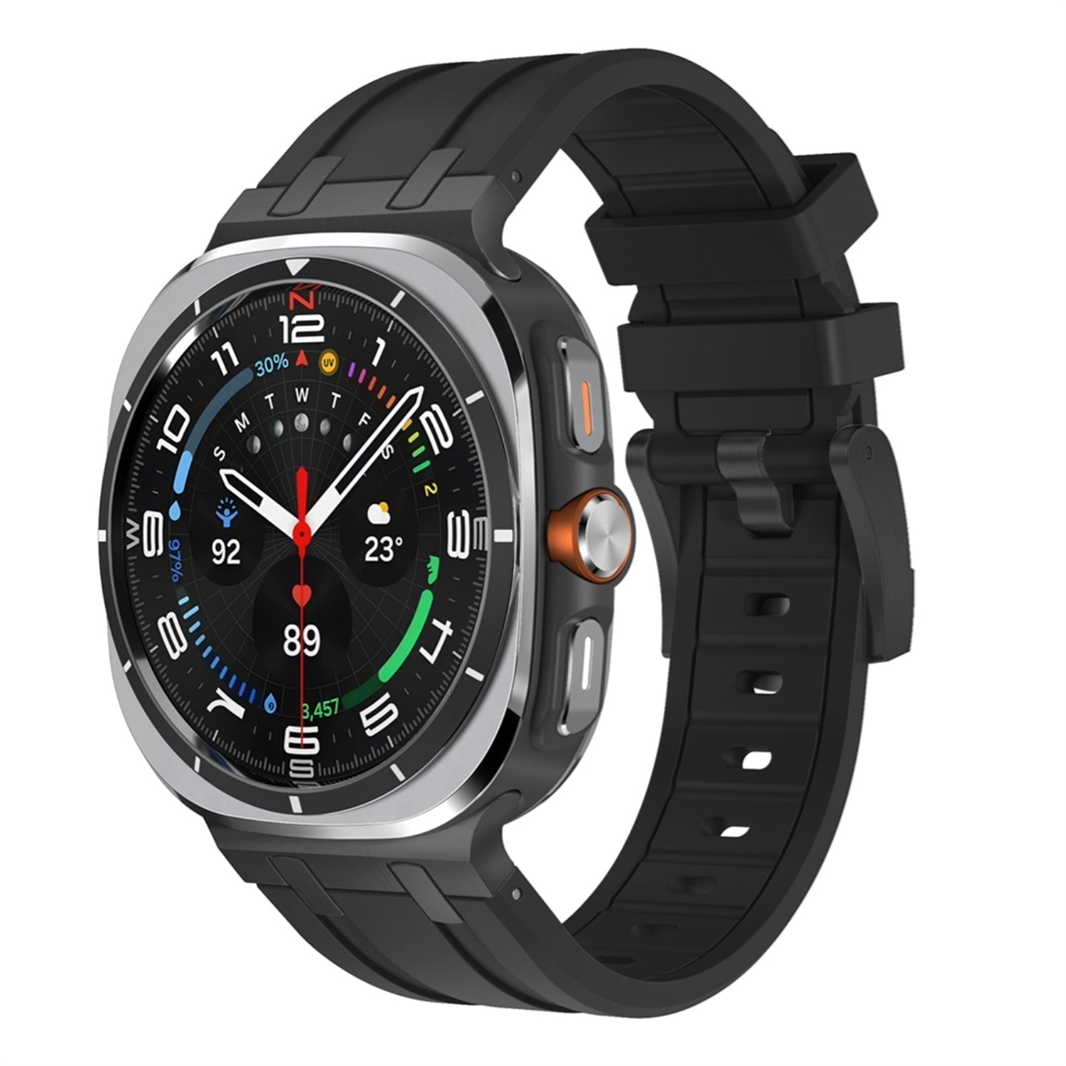 Samsung Watch Ultra Band, Vellaro Silicone Strap with Titanium Adapter