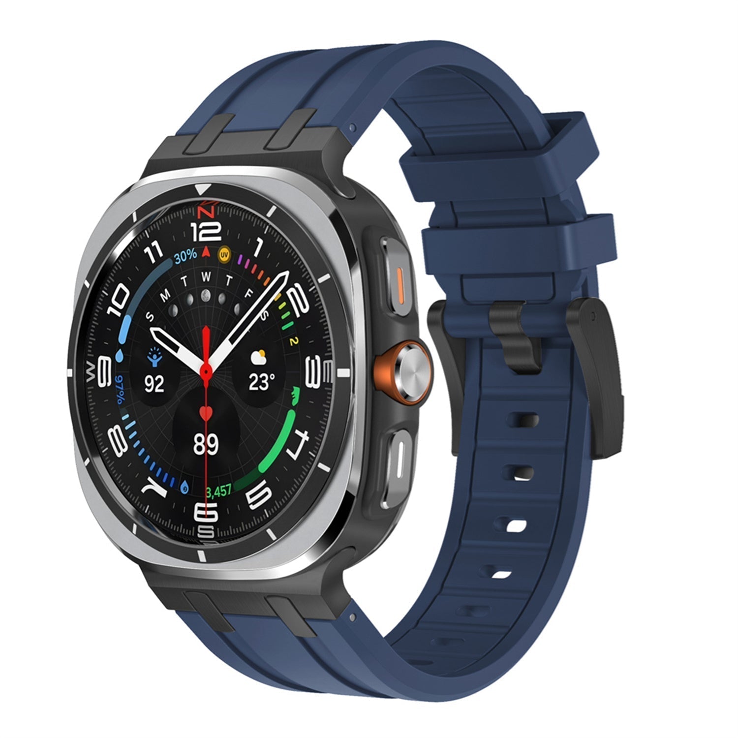 Samsung Watch Ultra Band, Vellaro Silicone Strap with Titanium Adapter