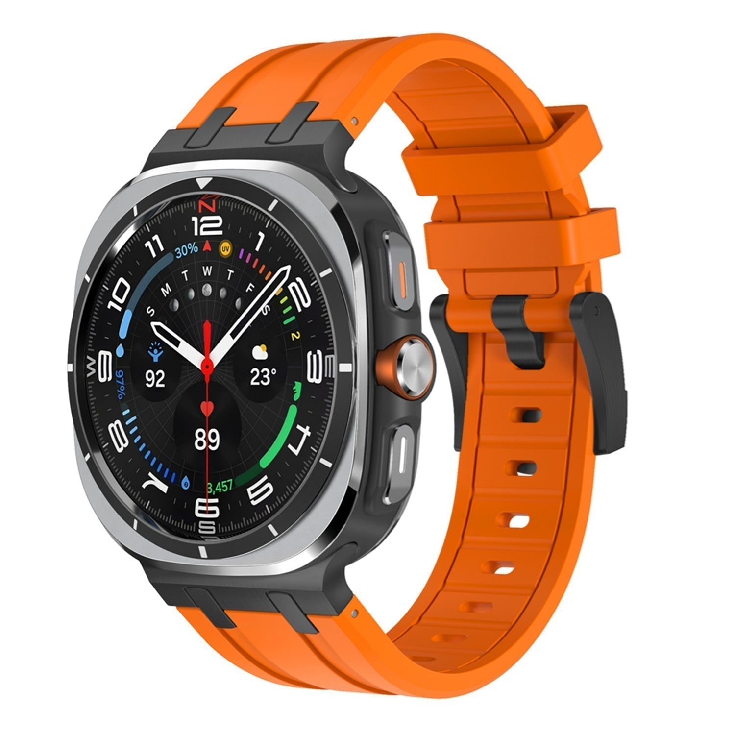 Samsung Watch Ultra Band, Vellaro Silicone Strap with Titanium Adapter
