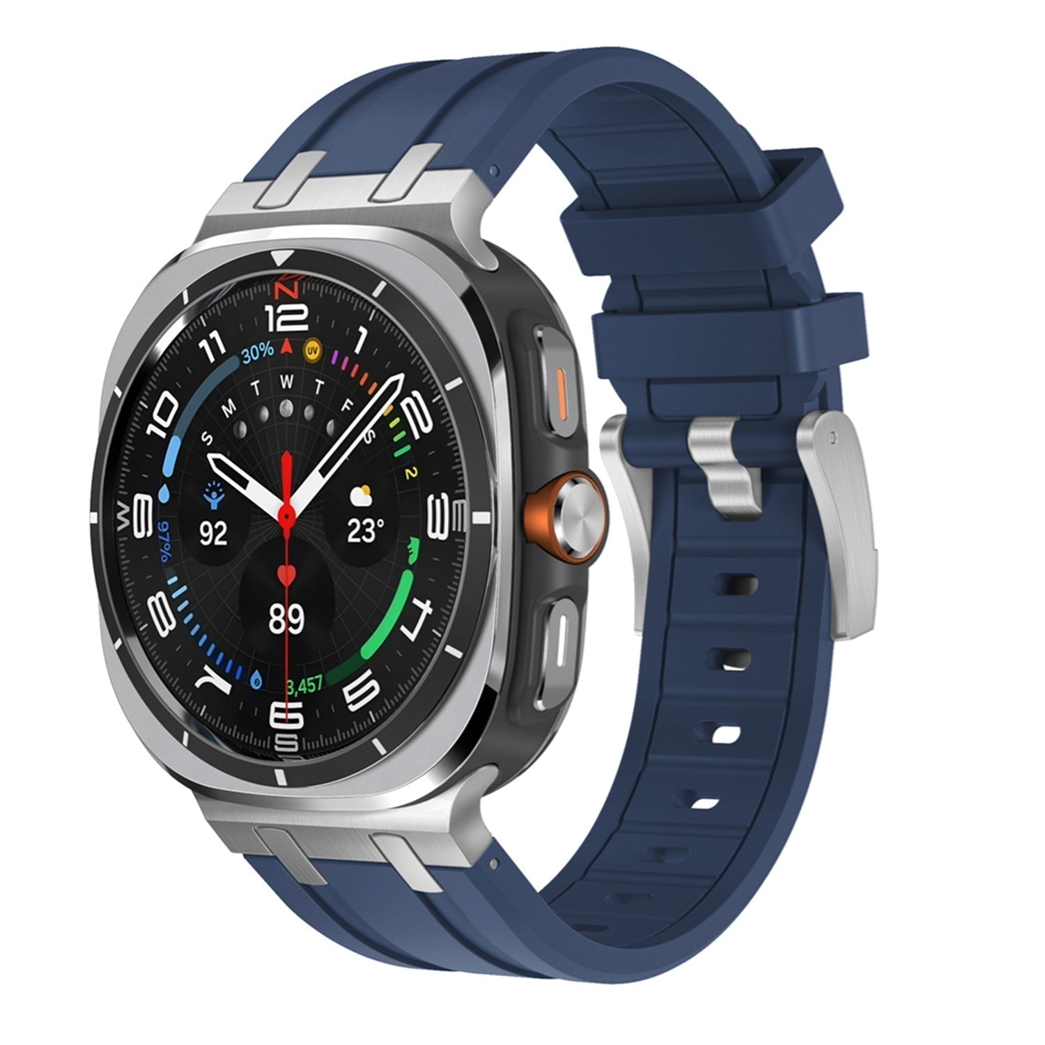 Samsung Watch Ultra Band, Vellaro Silicone Strap with Titanium Adapter