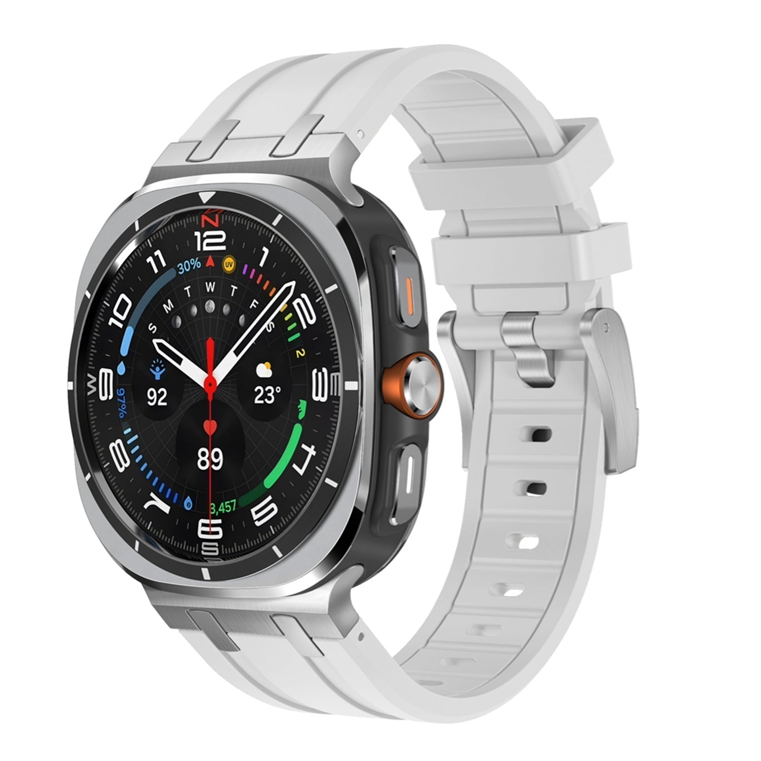 Samsung Watch Ultra Band, Vellaro Silicone Strap with Titanium Adapter