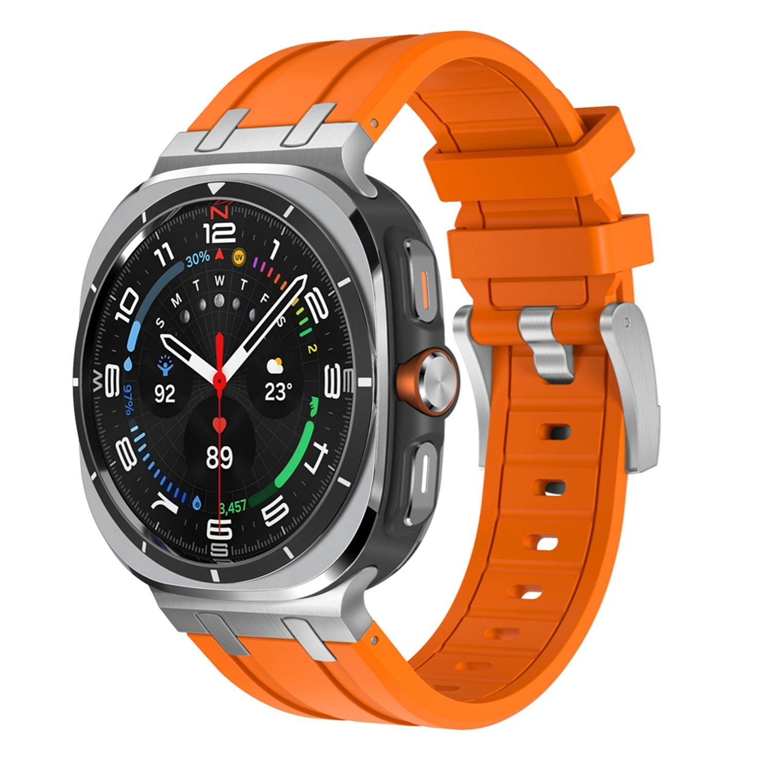 Samsung Watch Ultra Band, Vellaro Silicone Strap with Titanium Adapter