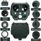 Ahuyentador solar ultrasónico VerdantWave para gatos, zorros y palomas